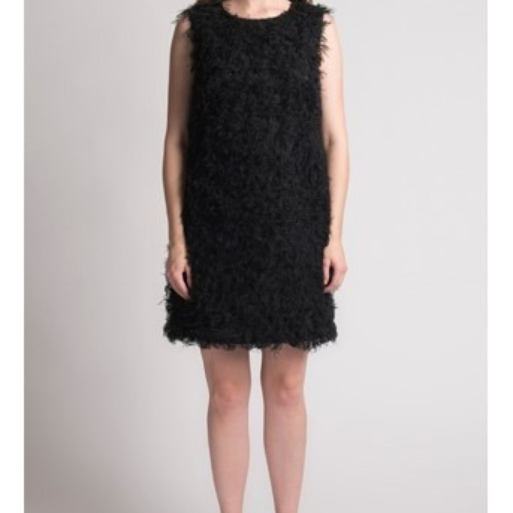 VALENTINO RED “Faille” 🌟Eyelash🌟 mini-dress